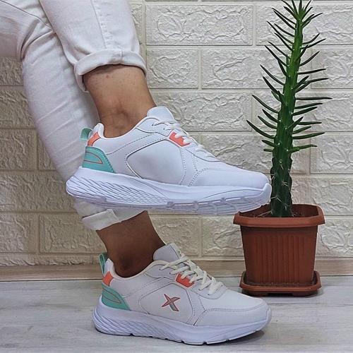 Optımo Pu Beyaz Fuspetli Comfort Atom Kadın Spor Ayakkabı