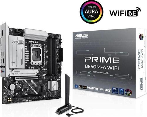 Prime B860M-A WIFI DDR5 8666Mhz (OC) M.2 1851p mATX Anakart