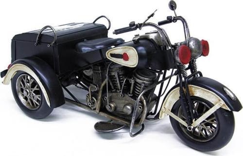 T.Concept Dekoratif Dayanıklı Metal Motorsiklet Siyah Renk C0956
