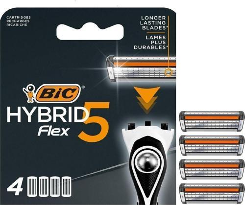 Flex 5 Hybrid Yedek Tıraş Bıçağı Kartuşu 4'Lü (5 Bıçak)