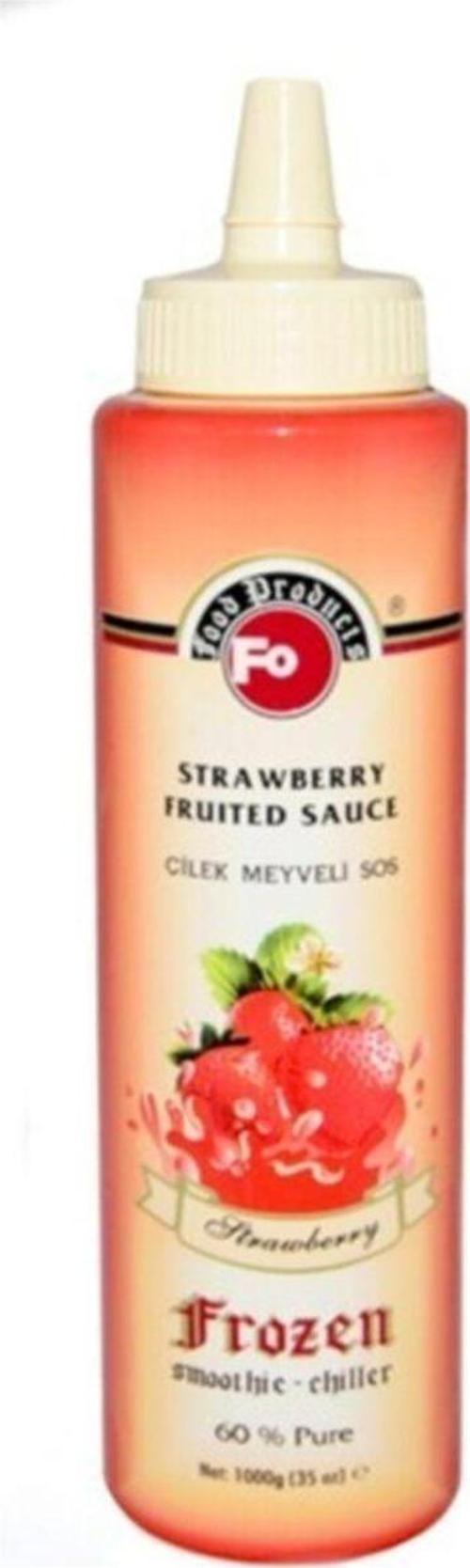 Frozen Çilek Meyveli Sos %60 Gerçek Meyve Püresi 1000 Gr