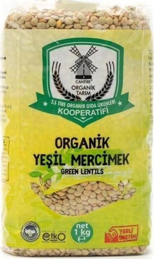 Tire Organik Yeşil Mercimek 1000 Gr.