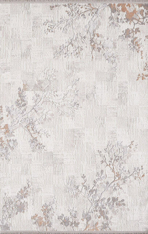 Artex 02506C Krem Terra Çiçekli Desen Halı