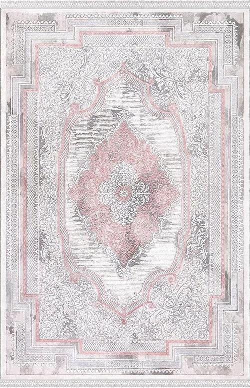 Blossom Pembe Füme Klasik Desenli Halı