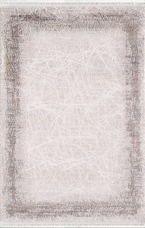 Barok 02241B Bej Kiremit Eskitme Desenli Halı