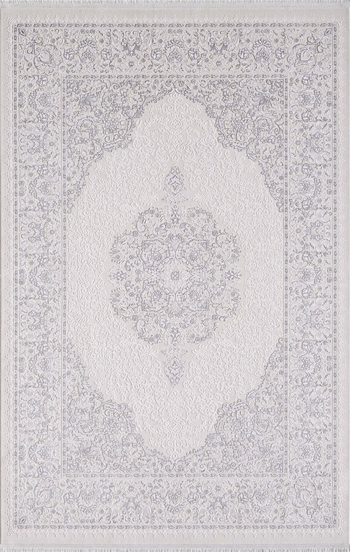 Dream 09705D Krem Gri Klasik Bambu Halı