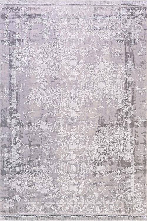 Inspiration 00651G Gri Kemik Vintage Bambu Halı