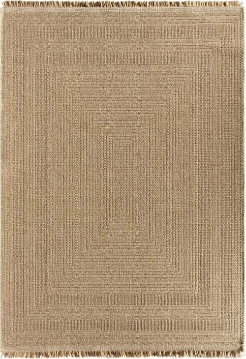 İndia 668 Bej Kolay Temizlenen Dekoratif Sisal Jüt Halı