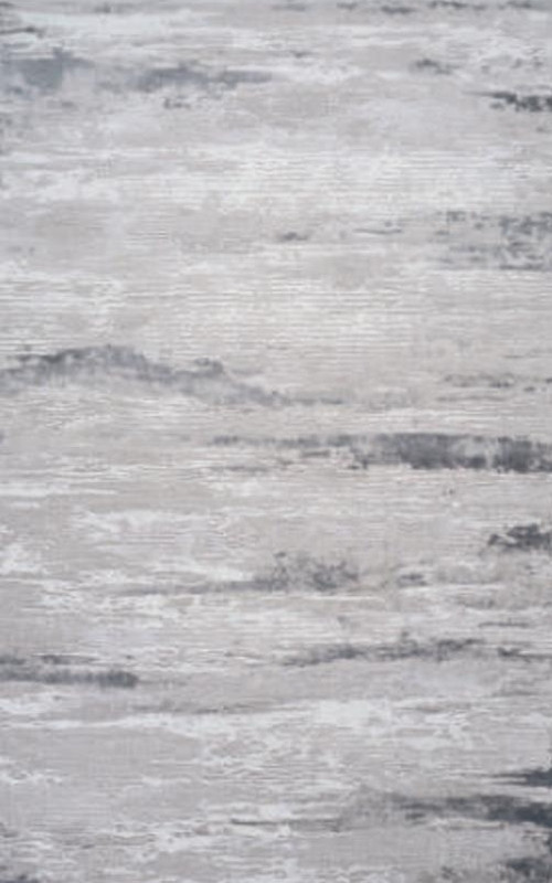 Karizma 02828A Gri Beyaz Karışık Desenli Halı