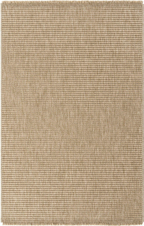 İndia 672 Bej Kolay Temizlenen Dekoratif Sisal Jüt Halı