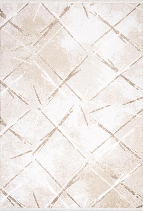 Lapena Kahve Ekru Modern Desenli Halı LAPENA 11506