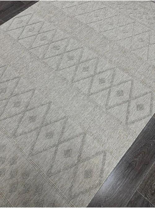 Loopy 620 Gri Kolay Temizlenen Dekoratif Sisal Jüt Halı