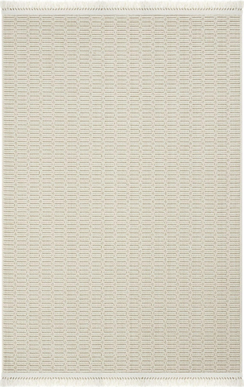 Loopy 621 Krem Kolay Temizlenen Dekoratif Sisal Jüt Halı