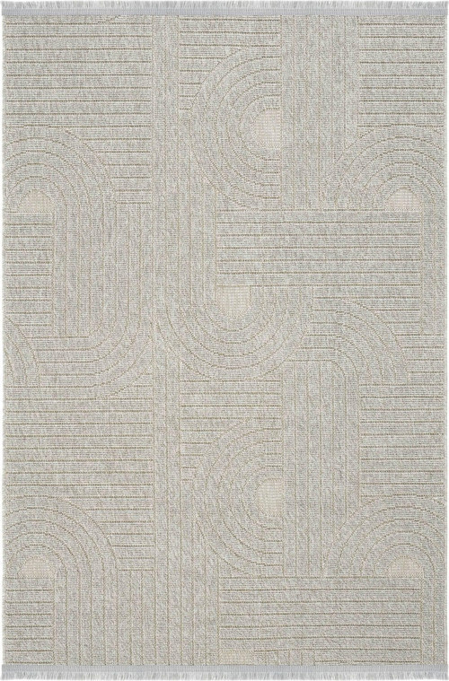 Loopy 623 Gri Kolay Temizlenen Dekoratif Sisal Jüt Halı