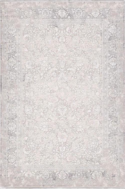Palace 08024A Krem Gri Klasik Retro İpek Halı