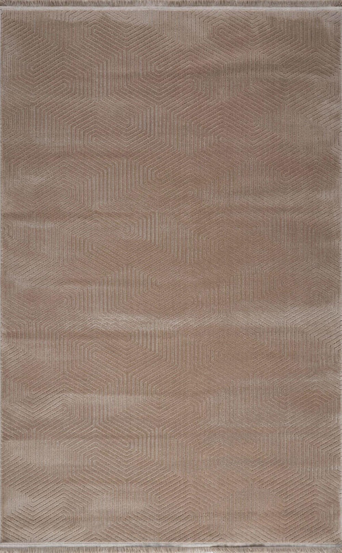 Zeus 09991A Bej Modern Sade Desen Halı