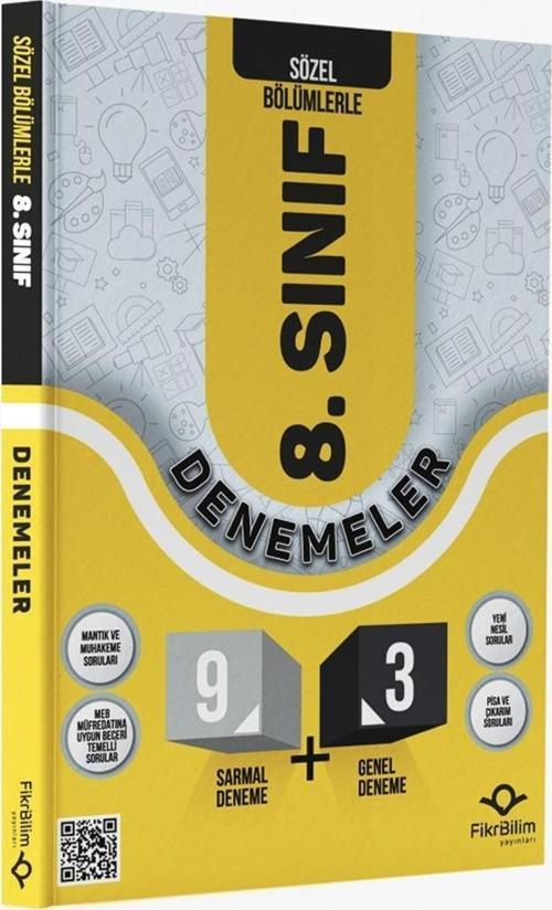 Fikri Bilim Yayınları 8. Sınıf Sözel 9+3 Sarmal Deneme