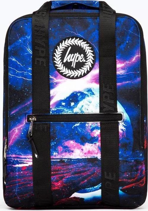 Hype Blue & Purple Galaxy Space Boxy Backpack (TWLG-828_1SZ)