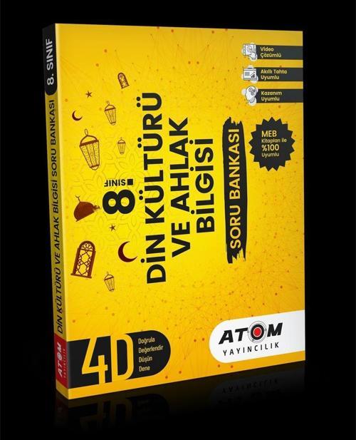 Atom Yayınları 8. Sınıf Din Kültürü Ve Ahlak Bil Soru Bankası