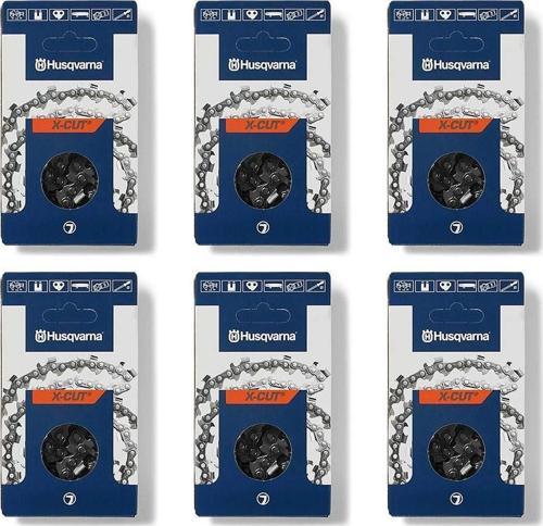 6'lı Paket Husqvarna Kesim Motoru Zinciri 3/8 Adım 34 Diş 1.5 mm Ayak