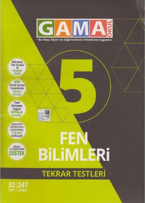 Gama Yayınları 5. Sınıf Fen Bilimleri Orjin Destek Soru