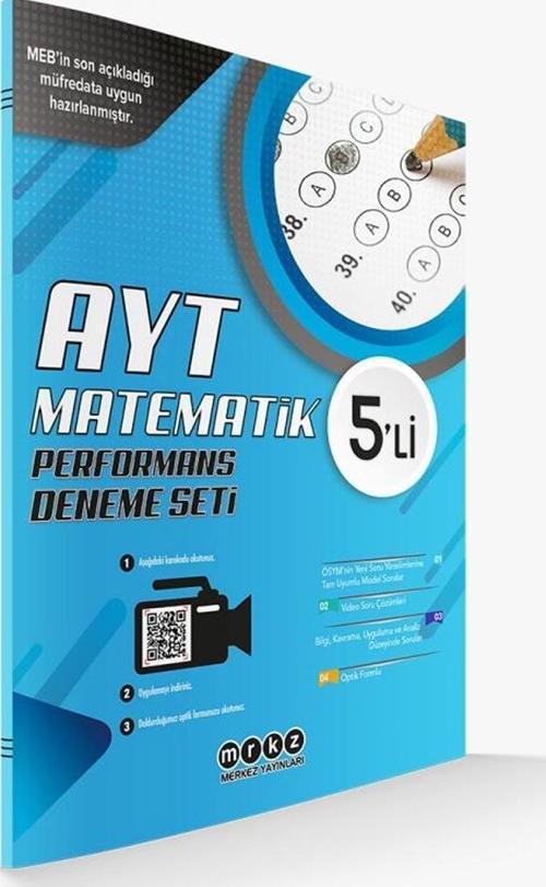 Merkez Yayınları AYT Matematik 2020 MEB 5 Performans Deneme Seti