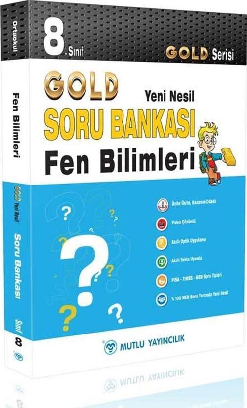 Mutlu Yayınları 8. Sınıf Fen Bilimleri Gold Serisi Yeni Nesil Soru Bankası