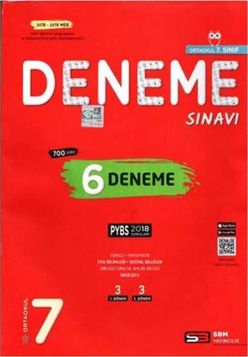 Soru Bankası Merkezi Yayınları 7. Sınıf 6 Deneme Sınavı