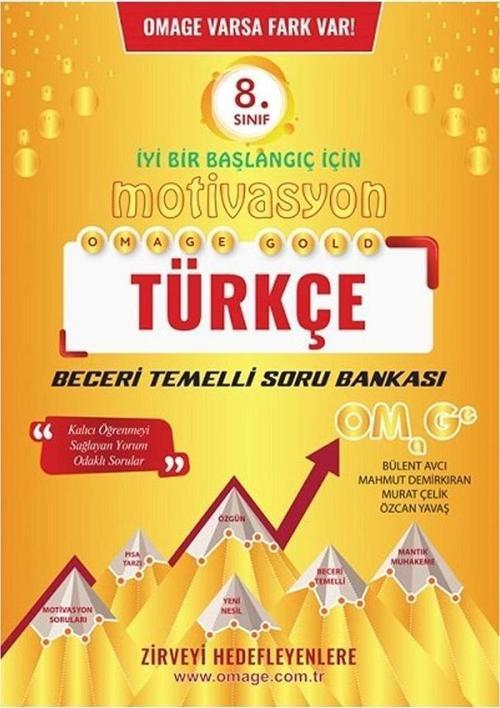 Omage Yayınları 8. Sınıf LGS Gold Türkçe Soru Bankası
