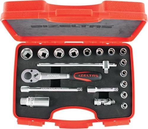 1110006019 3/8" Altı Köşe Lokma Takımı 19 Parça