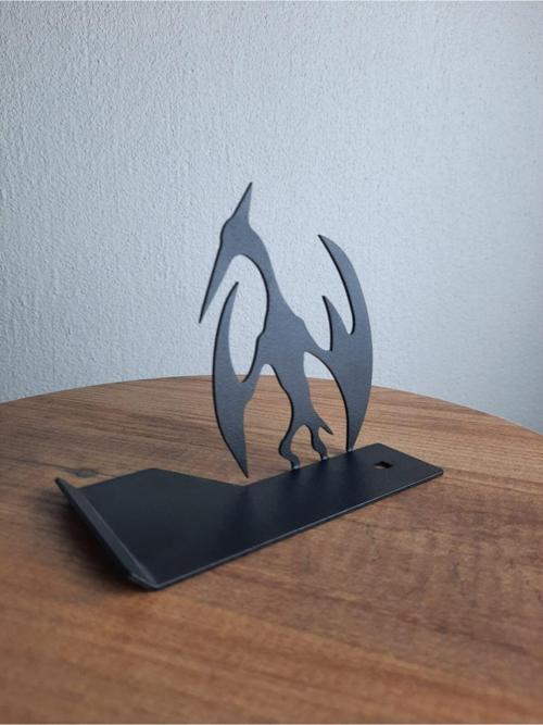 Masa Üstü Metal Ergonomik Telefon Tablet Tutucu Stand 1,5 Mm Kalınlık Siyah Dinozor Figürü (4 Figür)