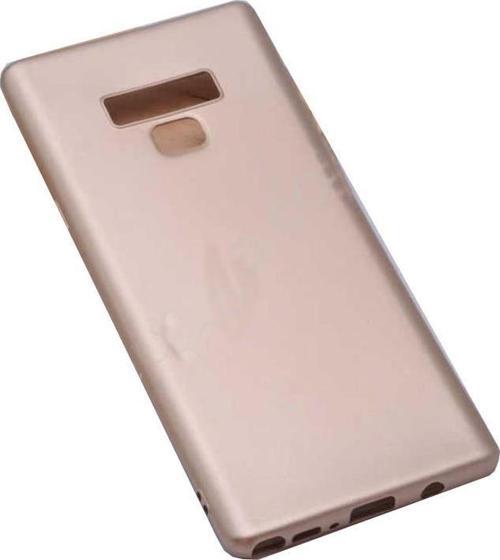 Galaxy Note 9 ile Uyumlu Soft Oil  Silikon Kılıf Gold