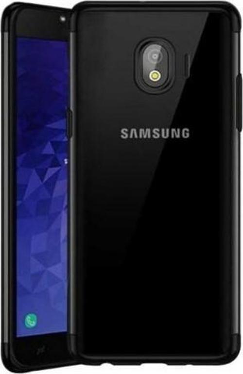 Galaxy J4 2018 ile Uyumlu Glitter Silikon Kılıf Siyah
