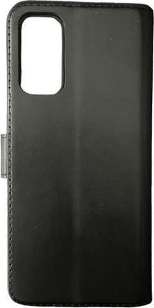 Galaxy S20 ile Uyumlu Kapaklı Kartlıklı Cüzdanlı Kılıf Siyah