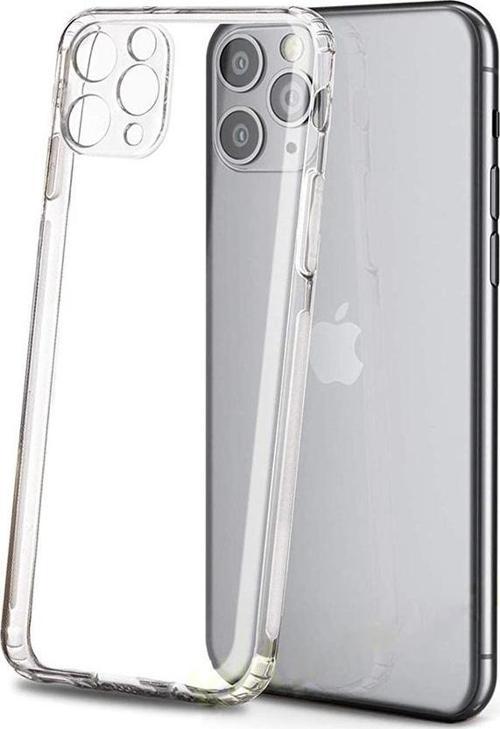 iPhone 11 Pro Max ile Uyumlu Tıpalı Kamera Korumalı Silikon Kılıf Şeffaf