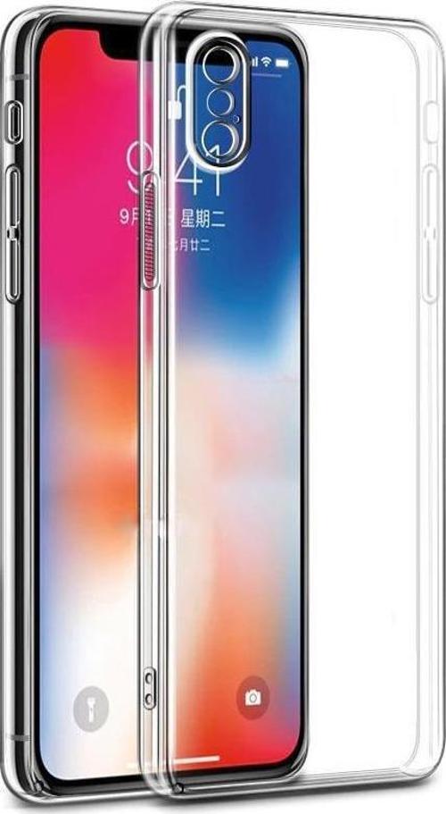 iPhone XS Max ile Uyumlu Tıpalı Kamera Korumalı Silikon Kılıf Şeffaf