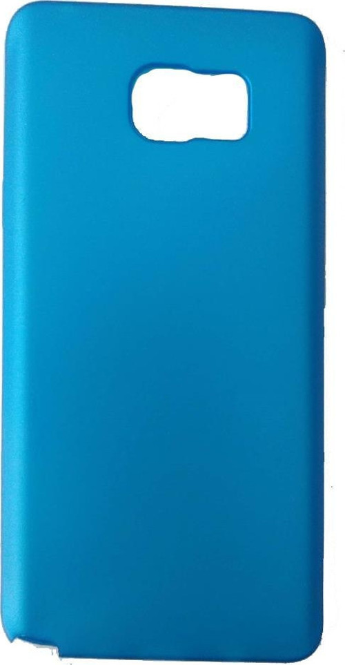 Galaxy Note 5 ile Uyumlu Soft Oil Silikon Kılıf Mavi JS-108