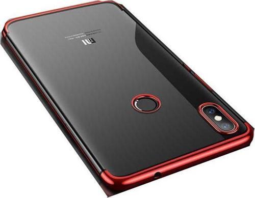 Mi 8 ile Uyumlu Glitter Silikon Kılıf Kırmızı