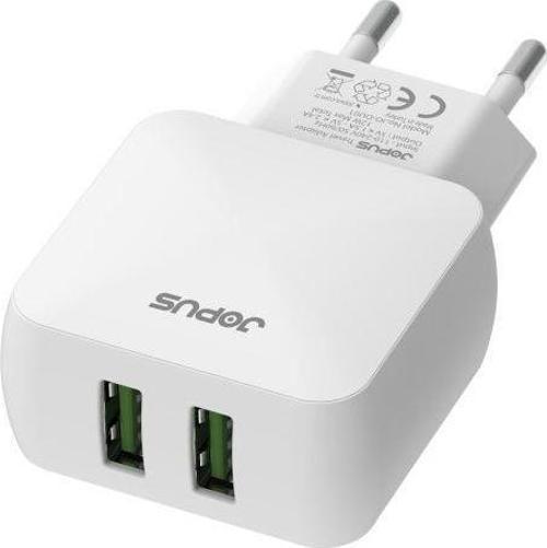 Universal Lightning JO-DU01 Dualm 2in1 2,4 A Şarj Seti Beyaz