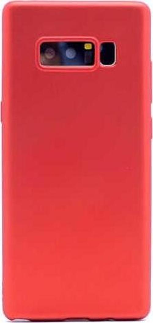 Galaxy Note 8 ile Uyumlu Soft Silikon Kılıf Kırmızı