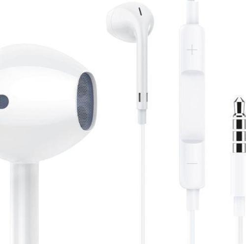 K50 iPhone 6G\5G ile Uyumlu Mikrofonlu Kulaklık Beyaz