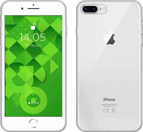 iPhone 7 ile Uyumlu Tıpalı Kamera Korumalı Silikon Kılıf Şeffaf