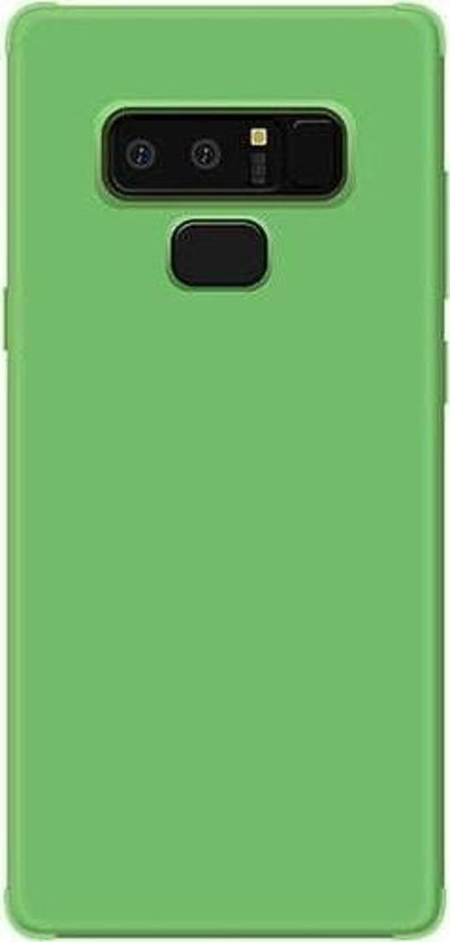 Galaxy Note 9 ile Uyumlu Soft Oil  Silikon Kılıf Koyu Yeşil