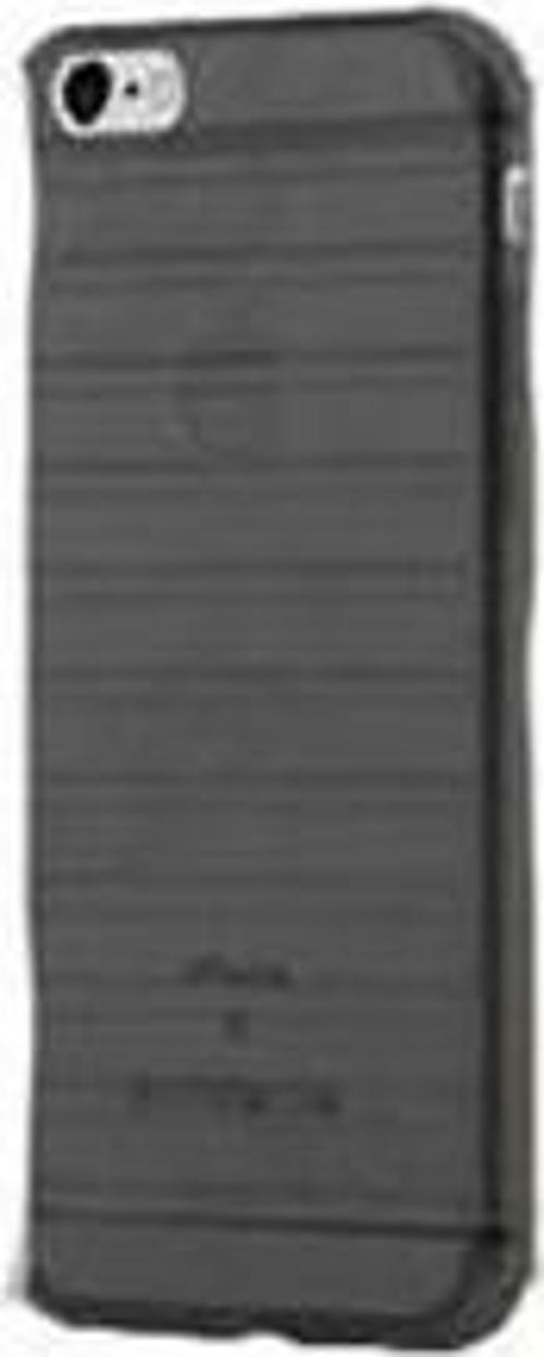 iPhone 5G ile Uyumlu Silikon Tırtıklı Arka Koruma Paneli Siyah SK-030