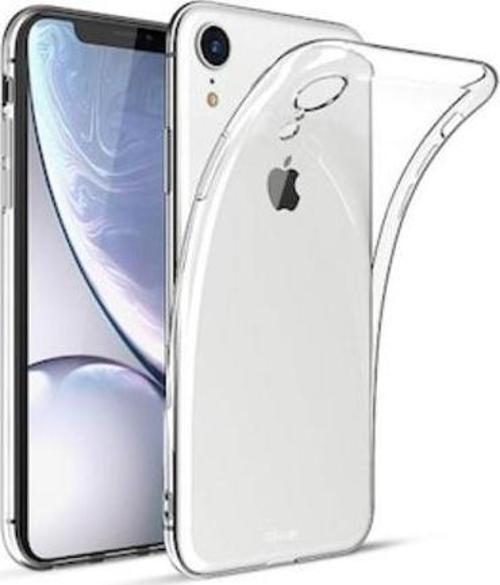 iPhone XR ile Uyumlu Tıpalı Kamera Korumalı Silikon Kılıf Şeffaf