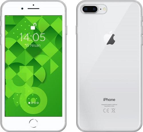 iPhone 7 Plus ile Uyumlu Tıpalı Kamera Korumalı Silikon Kılıf Şeffaf