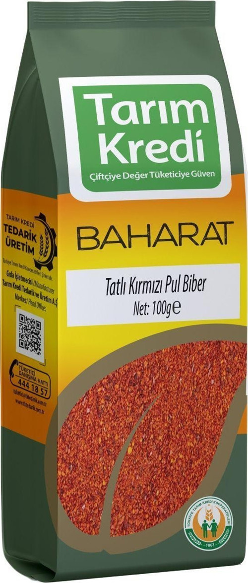 Kırmızı Tatlı Pul Biber 100Gr