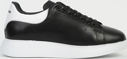 Erkek Deri Siyah Beyaz Sneaker PC-32722