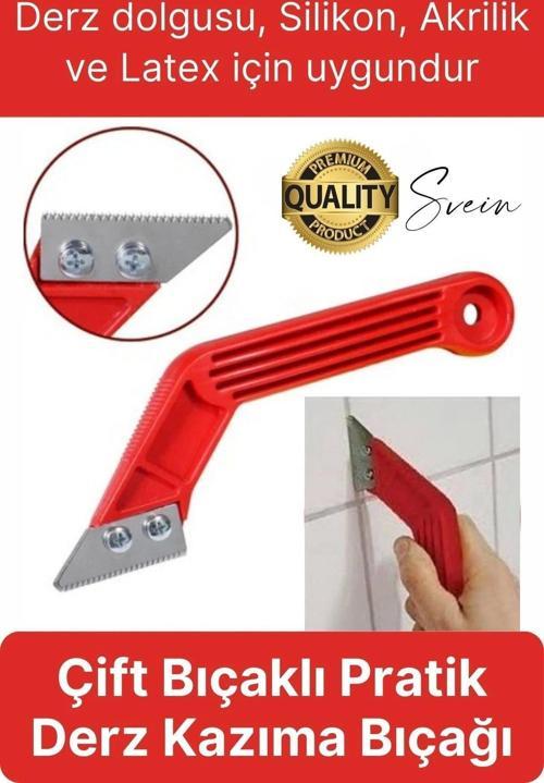 Kolay Kullanım Metal Derz Kazıma Aparatı Çift Bıçaklı Sert Zeminler İçin Beyazlatma Etkili Pratik