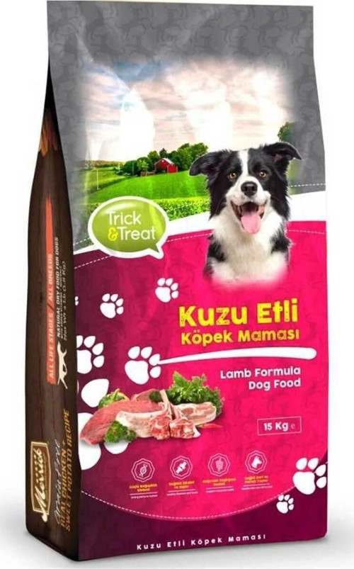 Kuzu Etli Köpek Maması 15 Kg